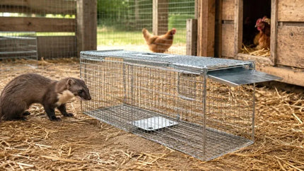 Didelė humaniška gyvagaudė gaudyklė kiaunėms, žiurkėms, lapėms, ūdroms ir žebenkštims