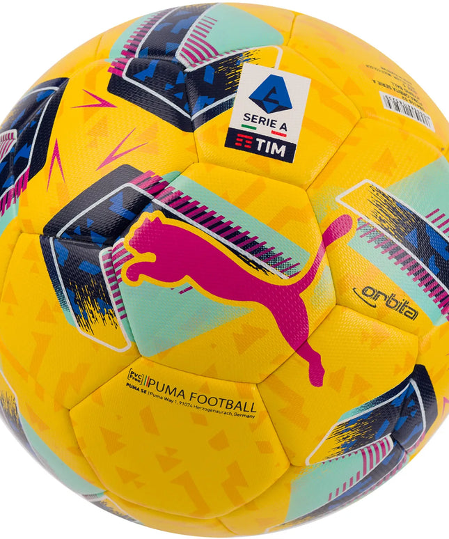 Futbolo kamuolys PUMA ORBITA SERIE A HYBRID 5 dydžio + DOVANA pompa!