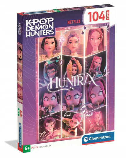 „Clementoni“ dėlionė „K-POP Demon Hunters“, 104 dalys, „Huntrix“, vaikams