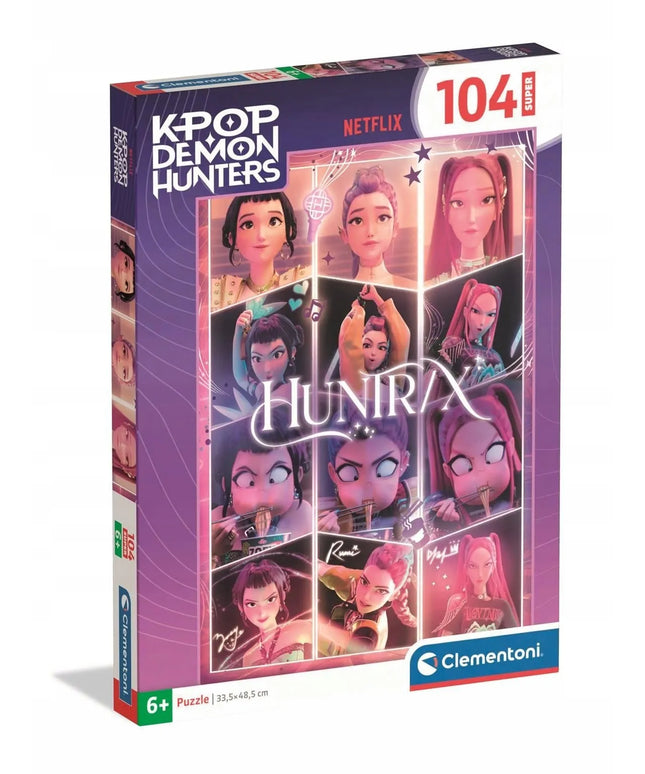 „Clementoni“ dėlionė „K-POP Demon Hunters“, 104 dalys, „Huntrix“, vaikams