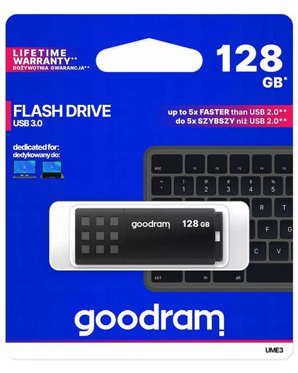 Nešiojama USB atmintinė GOODRAM UME3 128GB USB 3.0