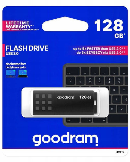 Nešiojama USB atmintinė GOODRAM UME3 128GB USB 3.0