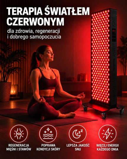 KingBrite LED terapijos raudona ir artimąja infraraudonąja šviesa panelė, 1500 W, 7 bangų ilgiai