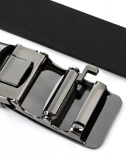 Vyriškas odinis diržas Beltimore, automatinė sagtis, elegantiškas, juodas, Premium