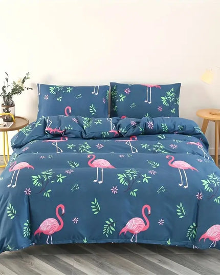 Patalynės komplektas su flamingais (3 dalys)