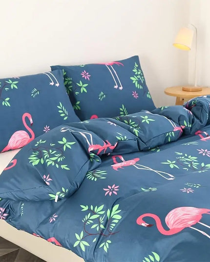 Patalynės komplektas su flamingais (3 dalys)