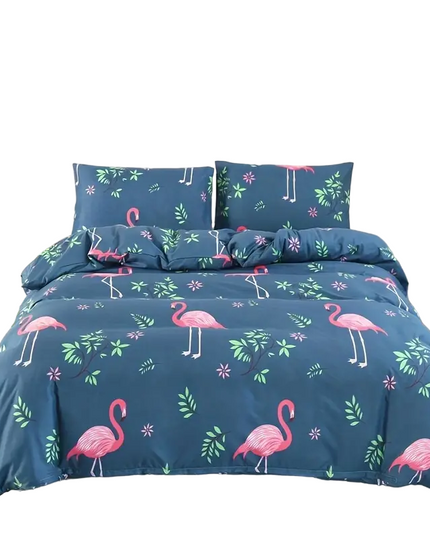 Patalynės komplektas su flamingais (3 dalys)