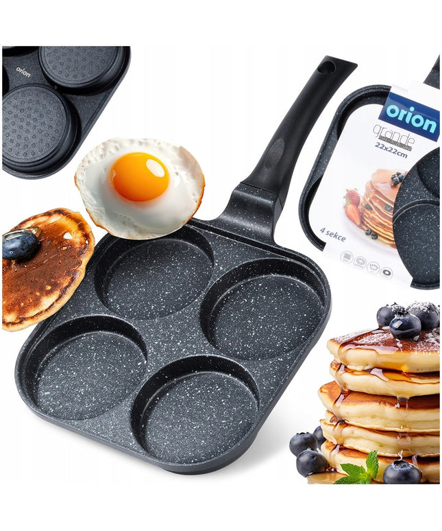 Granitinė keptuvė blynams, omletams, keptiems kiaušiniams