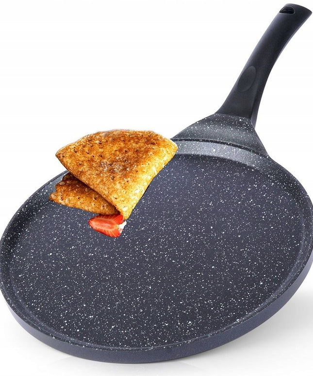 Granitinė keptuvė blynams ir plackams kepti, žema, ORION GRANDE 27 cm