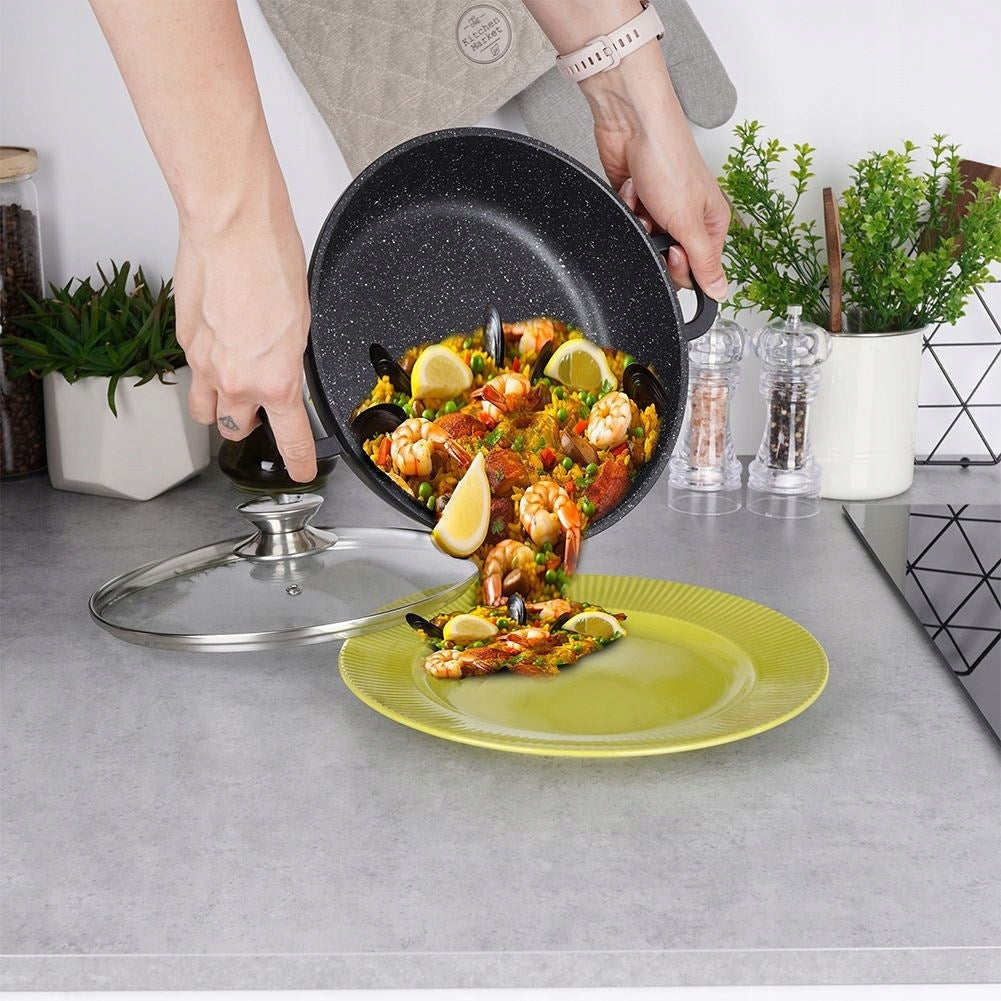 Granitinė keptuvė-puodas troškinti ir kepti orkaitėje ORION GRANDE 24cm