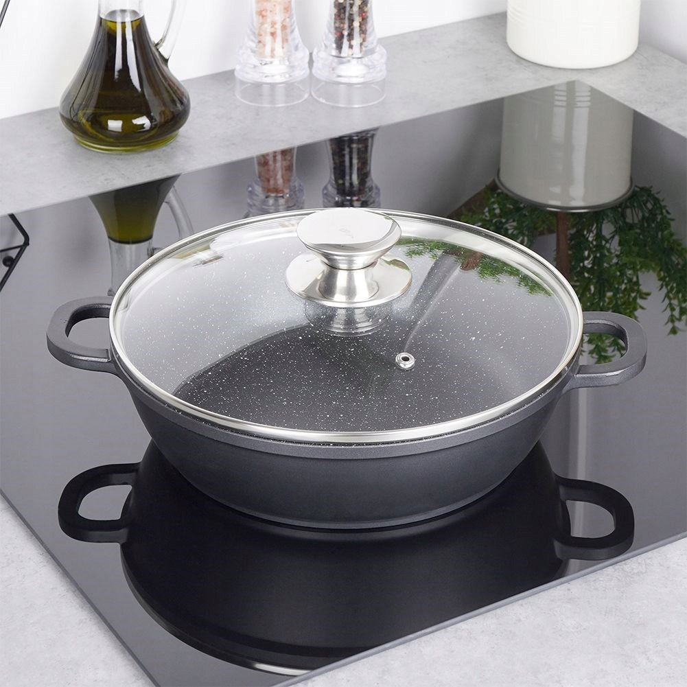 Granitinė keptuvė-puodas troškinti ir kepti orkaitėje ORION GRANDE 24cm