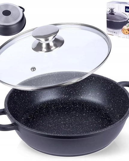 ORION Grande granitinė keptuvė, skirta kepimui, troškinimui ir orkaitei, 24 cm