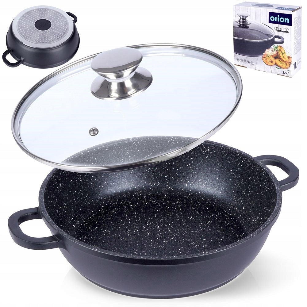 Granitinė keptuvė-puodas troškinti ir kepti orkaitėje ORION GRANDE 24cm