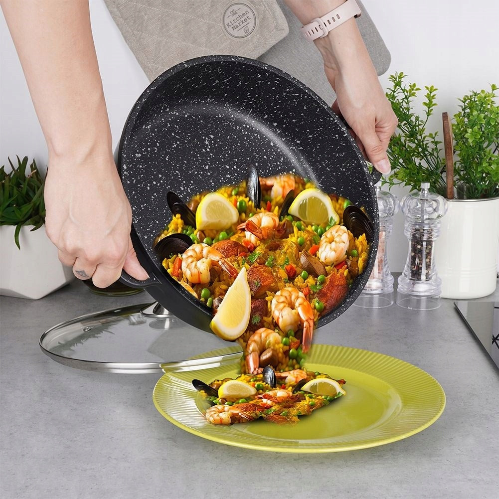 Granito keptuvė-puodas kepti, troškinti, naudoti orkaitėje ORION GRANDE 28cm