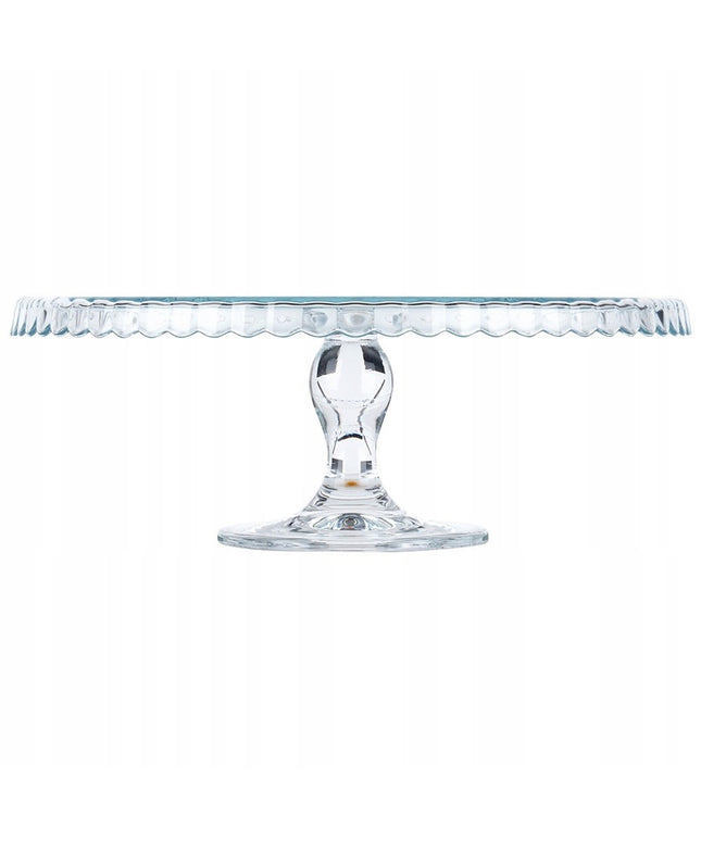 Stiklinė tortinė su koteliu, padėklas tortui, pyragui, desertams, užkandžiams, 32 cm