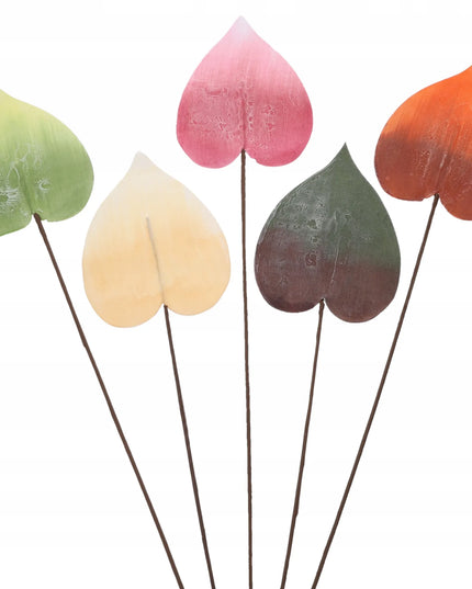 Putplasčio lapas dekoracijoms rudens šventėms ar kapavietėms, dirbtinis lapas XXL 77 cm