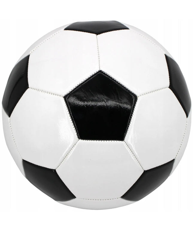 Futbolo kamuolys Enero Biedronka, juodos ir baltos spalvos, 5 dydis