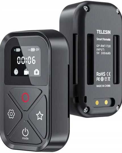 Telesin GP-RMT-T10 belaidis Bluetooth pultas GoPro HERO 8–12 ir GoPro Max kameroms, juodas