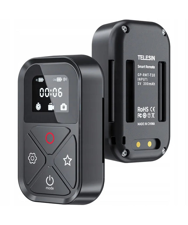 Telesin GP-RMT-T10 belaidis Bluetooth pultas GoPro HERO 8–12 ir GoPro Max kameroms, juodas