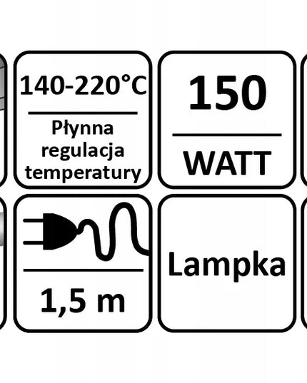 RICHMANN Exclusive 150W klijų pistoletas su temperatūros reguliavimu 140-220°C