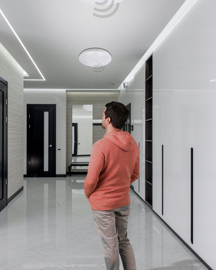 LED Plafonas 12W Šviestuvas Lubinis Su Judesio ir Prieblandos Jutikliu