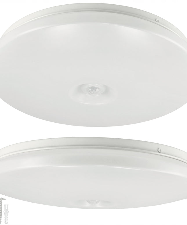 LED Plafonas 12W Šviestuvas Lubinis Su Judesio ir Prieblandos Jutikliu