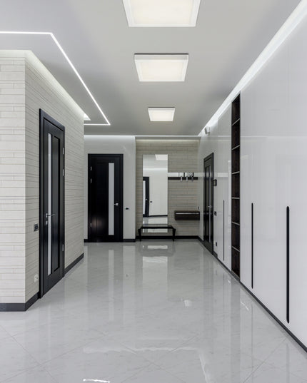 Lubinis LED šviestuvas, paviršinio montavimo, 24W, 2640lm, 4000K, baltas, kvadratinis