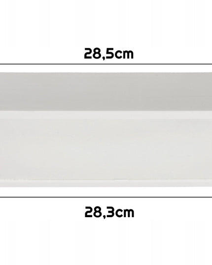 Lubinis LED šviestuvas, paviršinio montavimo, 24W, 2640lm, 4000K, baltas, kvadratinis
