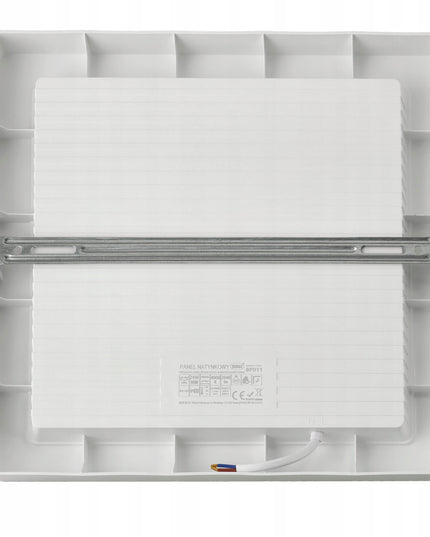 Lubinis LED šviestuvas, paviršinio montavimo, 24W, 2640lm, 4000K, baltas, kvadratinis