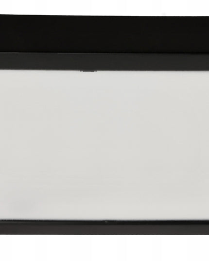 LED lubos šviestuvas, paviršinis montavimas 24W 2640lm 4000K juodas kvadratinis