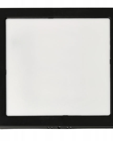 LED lubos šviestuvas, paviršinis montavimas 24W 2640lm 4000K juodas kvadratinis