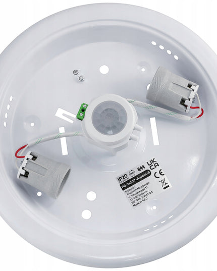 Lubinis šviestuvas LED 2x E27 su reguliuojamu davikliu