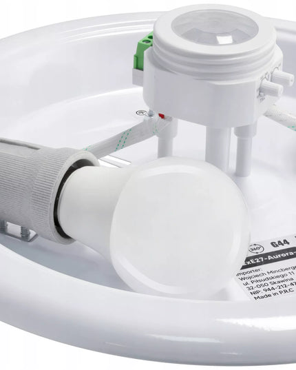 Lubinis šviestuvas LED 2x E27 su reguliuojamu davikliu