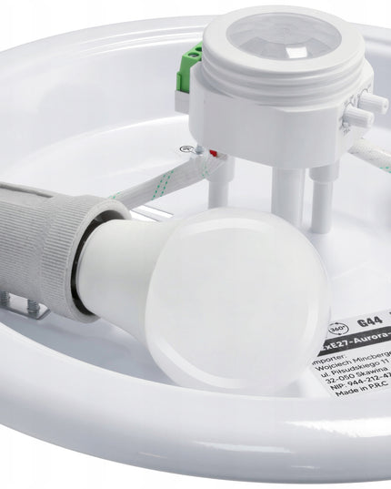 Lubinis šviestuvas LED 2x E27 su reguliuojamu davikliu