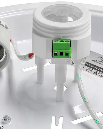 Lubinis šviestuvas LED 2x E27 su reguliuojamu davikliu