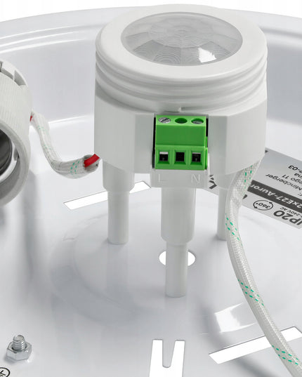 Lubinis šviestuvas LED 2x E27 su reguliuojamu davikliu