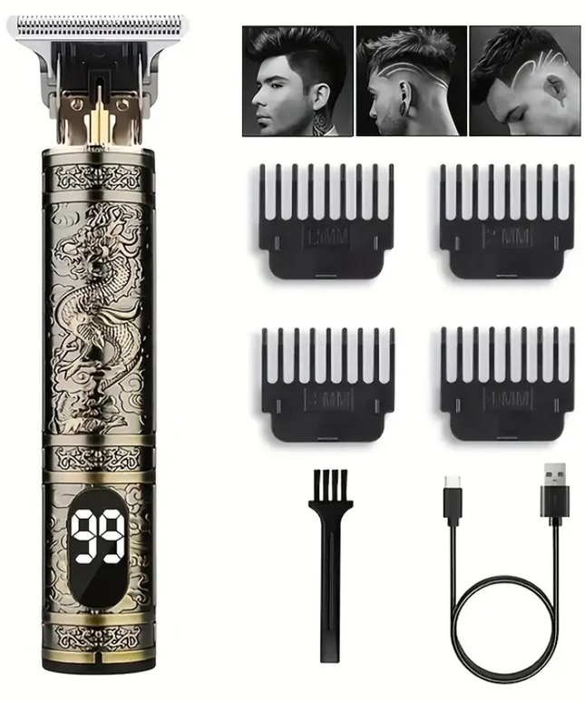 Belaidė plaukų kirpimo, barzdos formavimo mašinėlė vyrams