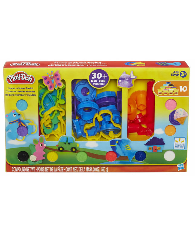 Play-Doh kūrybinis rinkinys: 30 įrankių, antspaudai, kočėlas ir 10 XXL indelių
