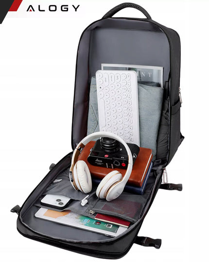 Kuprinė Rankinis Bagažas Lėktuvui 45x30x20 Wizzair Kabininis USB FORPLANE