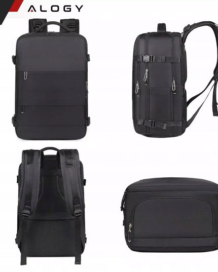 Kuprinė Rankinis Bagažas Lėktuvui 45x30x20 Wizzair Kabininis USB FORPLANE