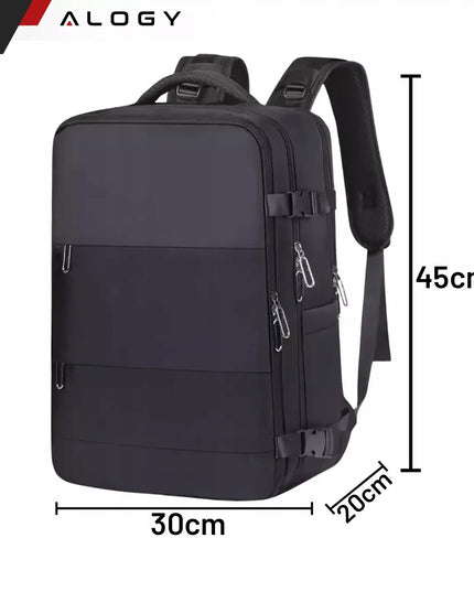 Kuprinė Rankinis Bagažas Lėktuvui 45x30x20 Wizzair Kabininis USB FORPLANE