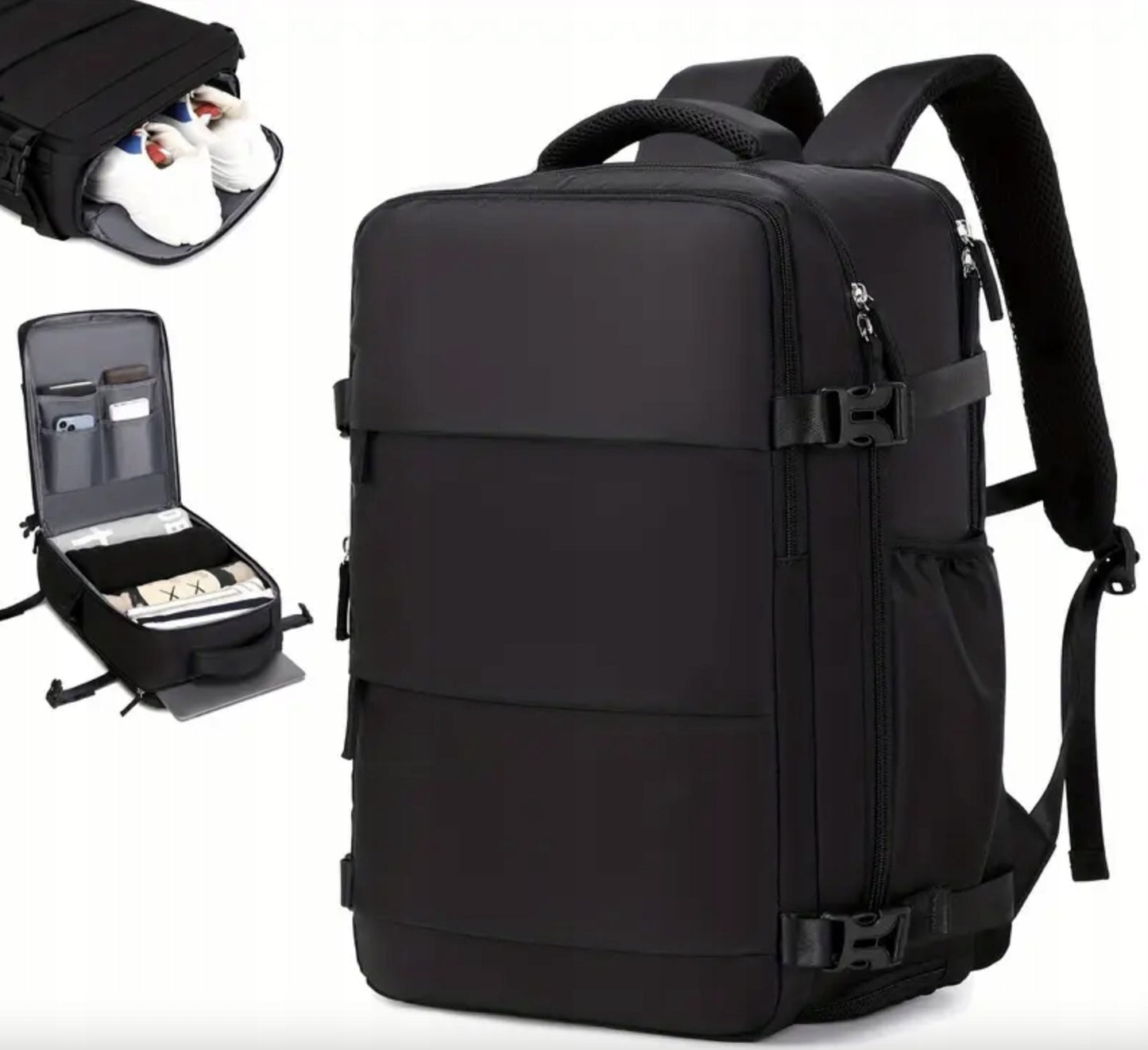 Kuprinė Rankinis Bagažas Lėktuvui 45x30x20 Wizzair Kabininis USB FORPLANE