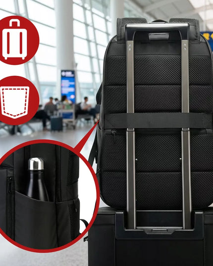 Nešiojamojo kompiuterio kuprinė Bange 46x30x20 tinkama orlaivio salonui Wizzair rankiniam bagažui FORPLANE