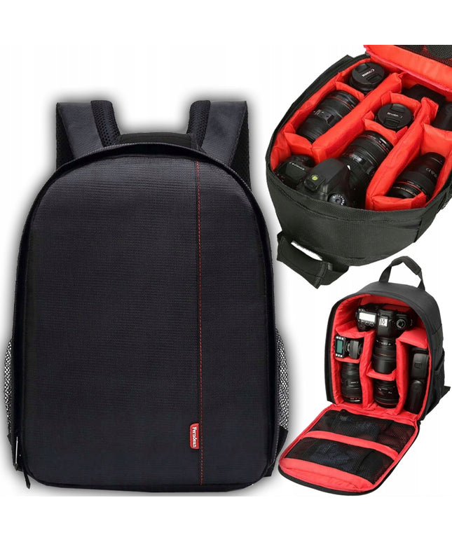 Fotografinė kuprinė-tašė fotoaparatui Canon Nikon, vaizdo kamerai, planšetiniam kompiuteriui GoPro