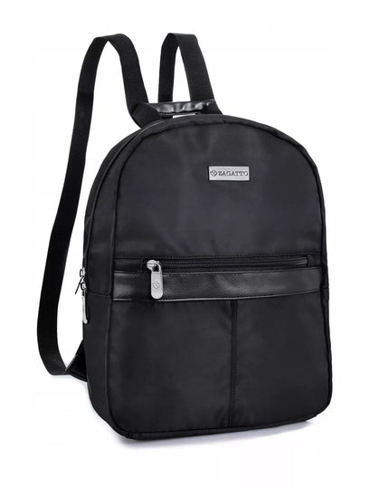 Moteriška miesto kuprinė Zagatto, maža, juoda, elegantiška, talpi