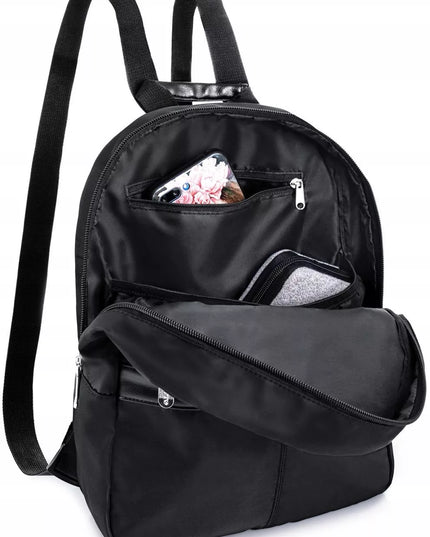 Moteriška miesto kuprinė Zagatto, maža, juoda, elegantiška, talpi