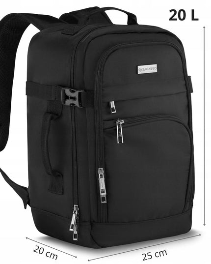 Lėktuvo kuprinė RYANAIR 40x20x25 kabininis kelioninis bagažas ZAGATTO