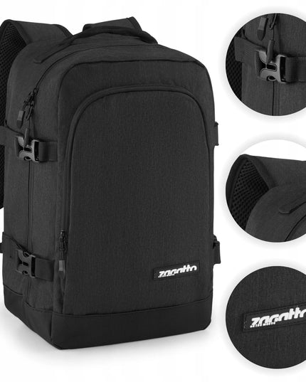 Zagatto kelioninė kuprinė rankiniam bagažui 40x20x25 cm, pilka