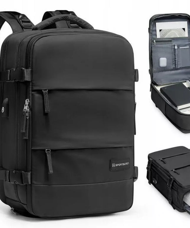 Kono neperšlampama kelioninė kuprinė 40x25x20 su USB, rankinis bagažas Ryanair Wizzair