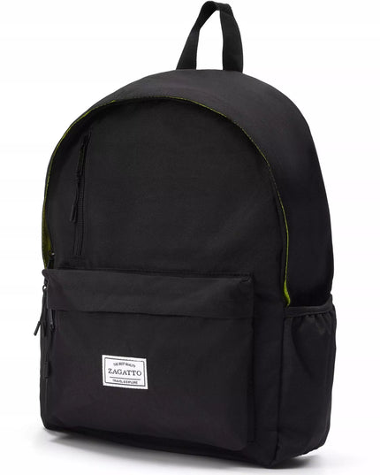 „Zagatto“ juoda mokyklinė, sportinė kuprinė jaunimui, moterims ir vyrams